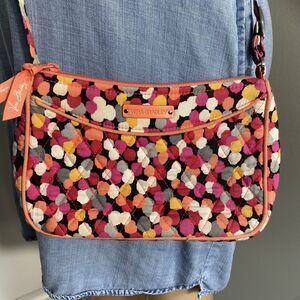 Vera Bradley Womens purse Pixie Confetti Crossbody Petite Hipster Purse Handbag
